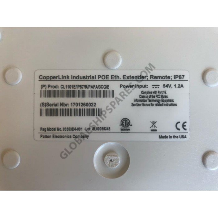 Patton Outdoor IP67-Rated Patton CopperLink 1101E/IP67 PoE Extender Remote(NEW)
